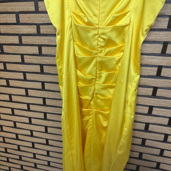 Cache Yellow Dress Size 2 - Picture 6 of 11
